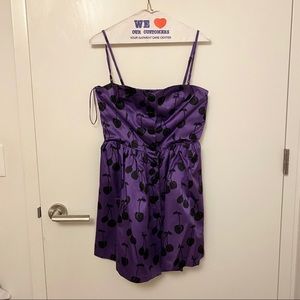 Jill Stuart- Removable/ Strapless Purple Dress